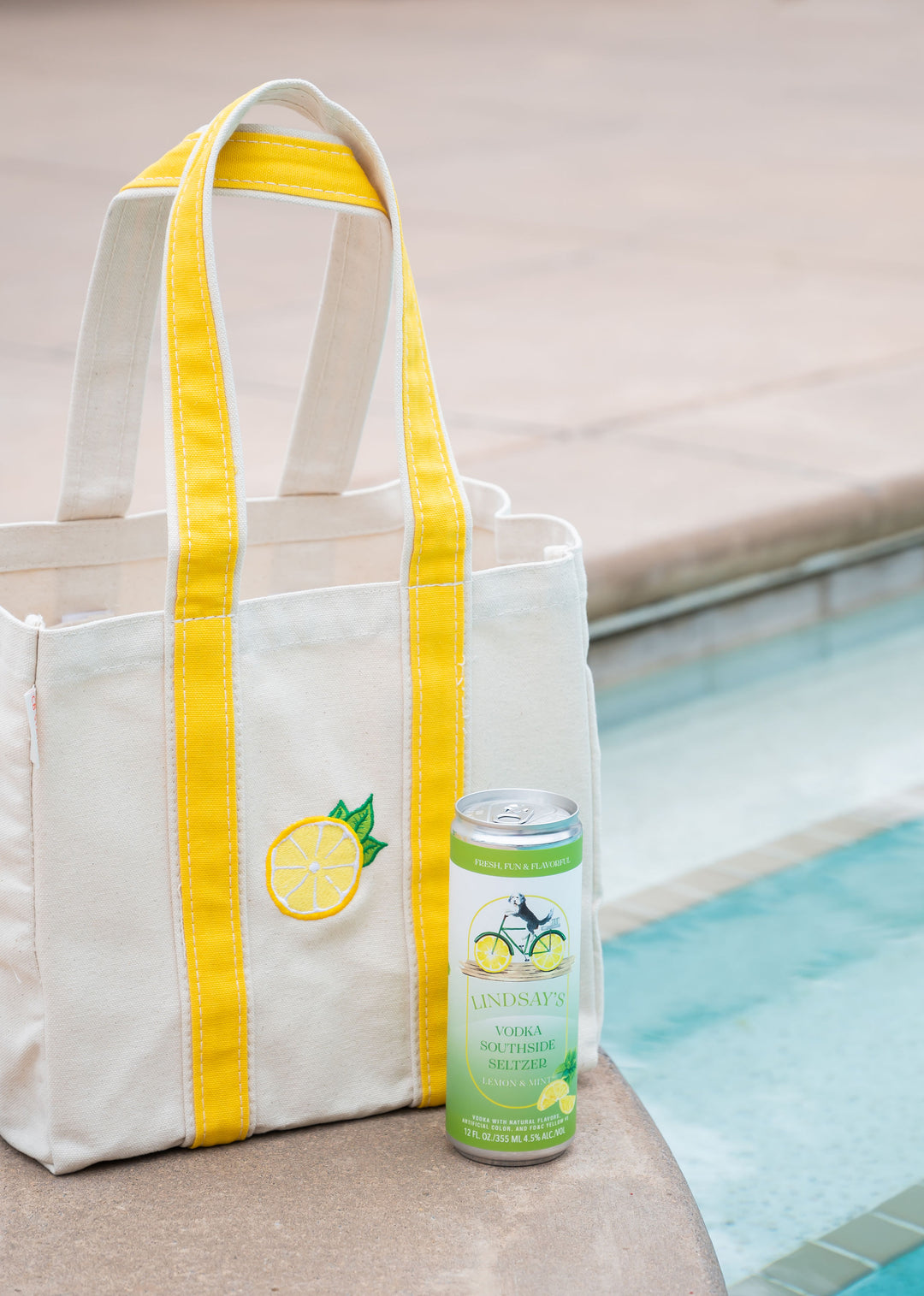 canvas pool tote