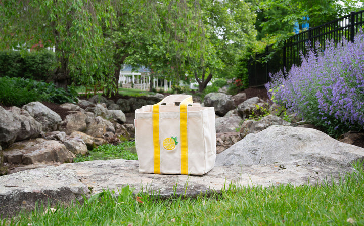 canvas picnic tote
